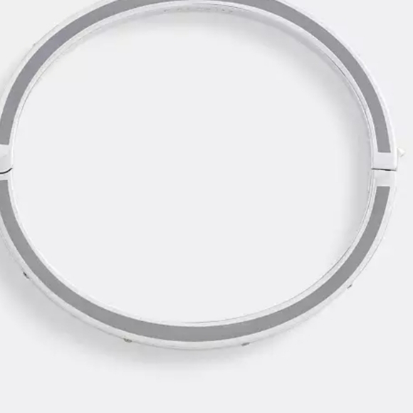 Coach Kissing Signature Enamel Hinged Bangle - Picture 3 of 3